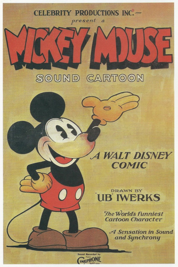 Mickey Mouse Sound Cartoon by VINTAGE POSTER